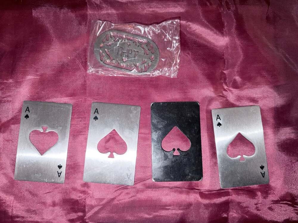 Ace of Spades Wallet Credit Card Bottle Opener and Poker Hand Card Protector